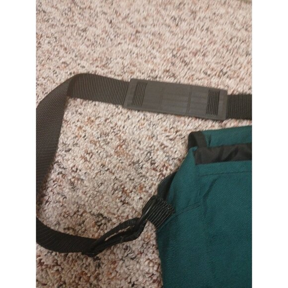 VINTAGE LL Bean Green Shoulder Crossbody Strap Travel Zip Pocket - Picture 5 of 12